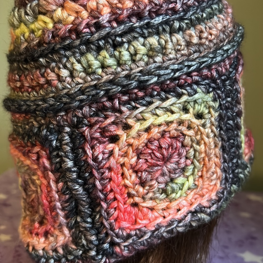 Crochet large bucket hat soft foam acrylic yarn new - Picture 5 of 8